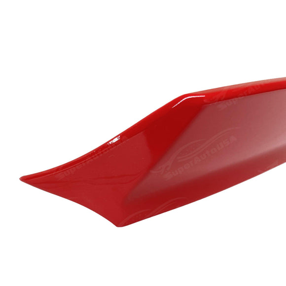 Aerodynamic profile of the WRX STI 2022-2024 with its Ignition Red Duck Bill Rear Trunk Spoiler Wing, showcasing the blend of form and function.