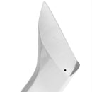 Full rear view of the Kia Stinger 2018-2023 featuring the Ceramic Silver Metallic Scorpion GT Style Rear Trunk Lid Wing Spoiler, showing off its bold and refined design