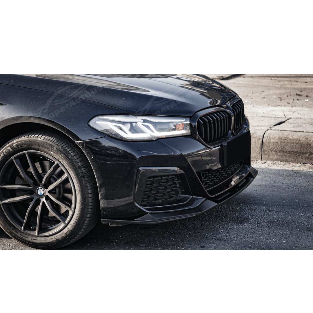 Fits 2021-2023 BMW 5 Series G30 530i 540i M550i M-Sport Gloss Black Front Lip Spoiler