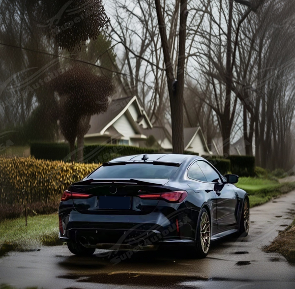 Fits 2021-2025 BMW G22 G82 430i M440i M4 VTEN Glossy Black Trunk Spoiler Wing