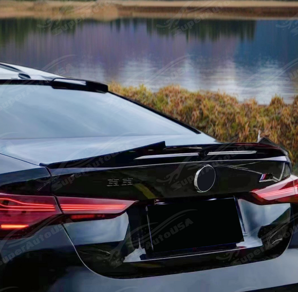 Fits 2021-2025 BMW G22 G82 430i M440i M4 VTEN Glossy Black Trunk Spoiler Wing