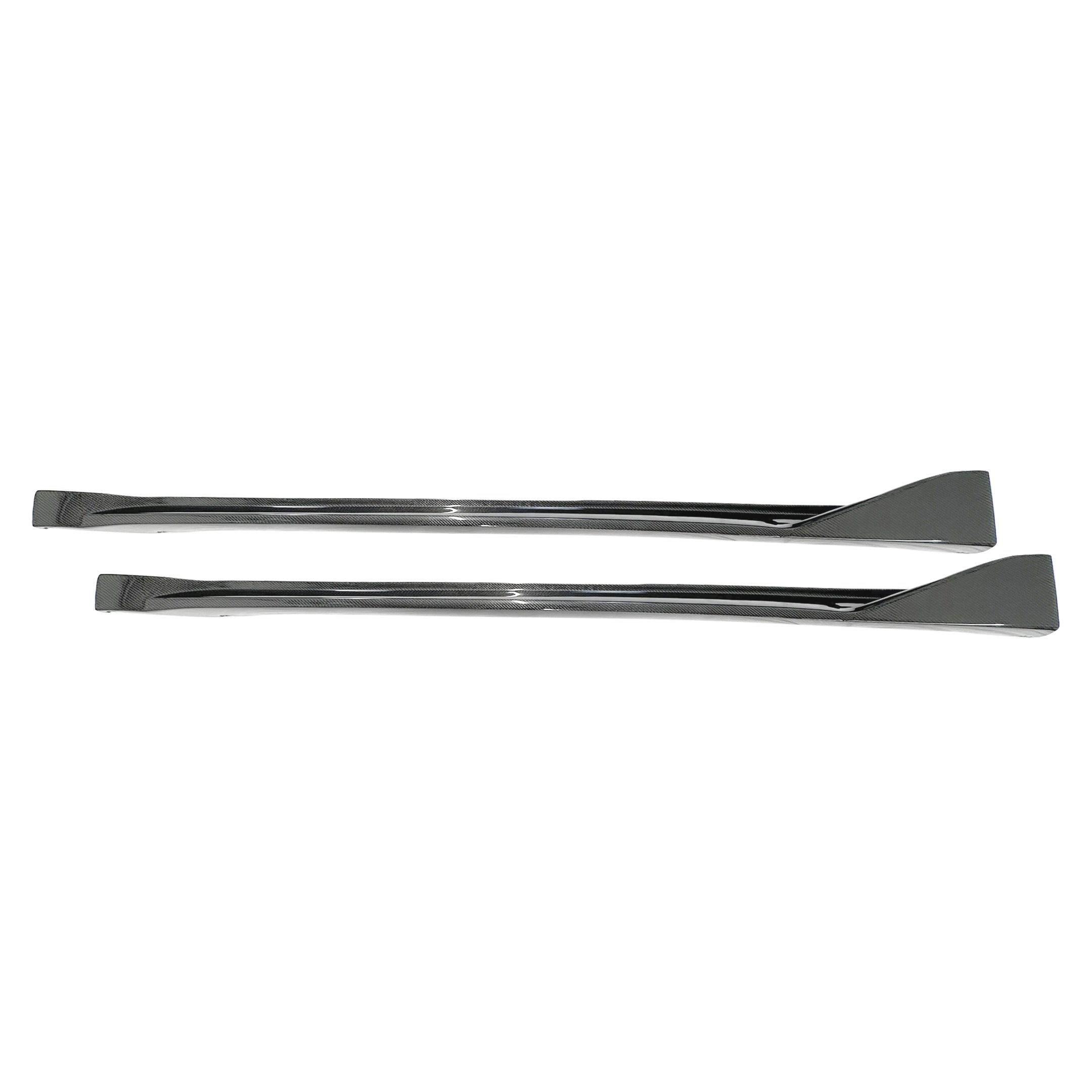 Se adapta a BMW G80 M3 G82 G83 M4 2021-2025 MP Style Faldón lateral de fibra de carbono real Divisor debajo del alerón Panel basculante Extensión inferior Borde 