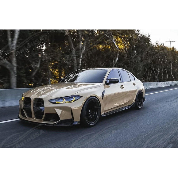 Fits 2021-2024 BMW G80 M3 G82 G83 M4 MP Style Gloss Black Body Kits Side Skirts