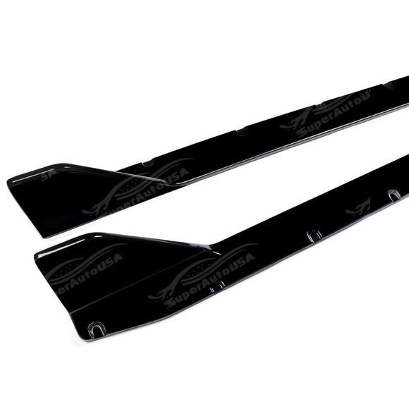 Fits 2021-2024 BMW G80 M3 G82 G83 M4 MP Style Gloss Black Body Kits Side Skirts
