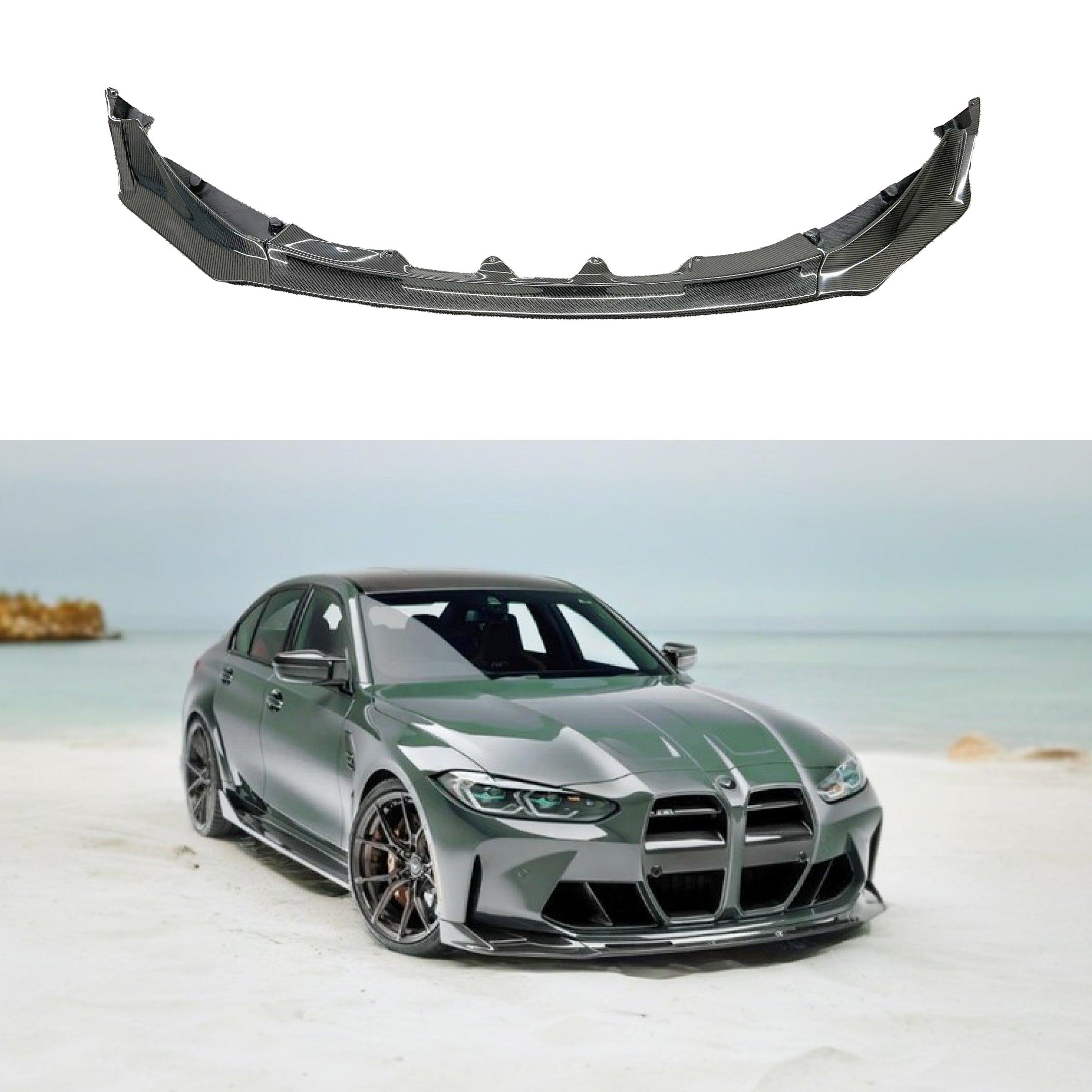 For 2021-2024 BMW G80 M3 G82 M4 V Style Real Carbon Fiber Front Bumper ...