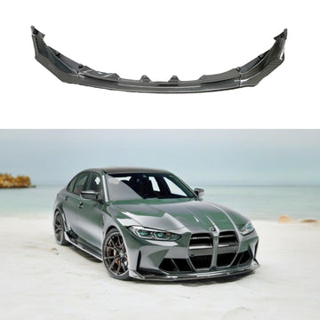 2023 BMW G80 M3 V style real carbon fiber front spoiler