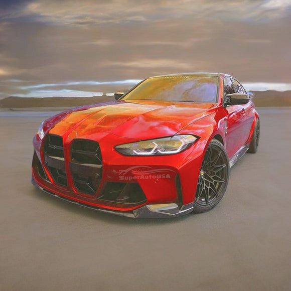 2023 BMW G80 M3 MP style front bumper lip in real carbon fiber
