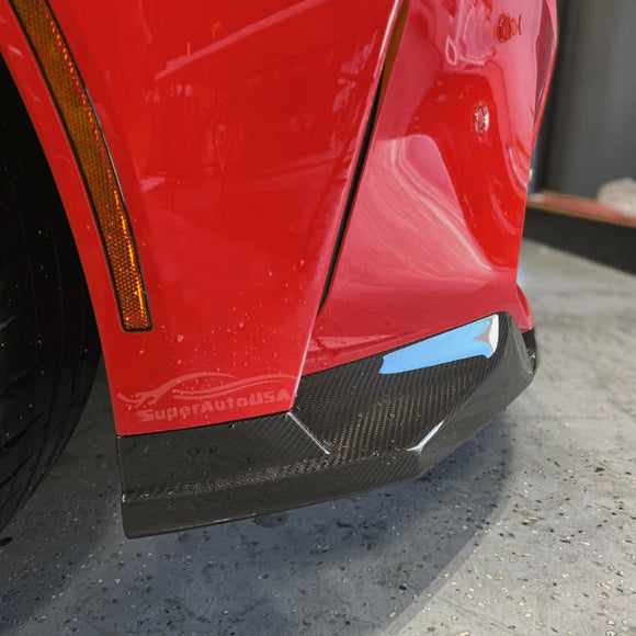 Upgrade your 2021 BMW G82 M4 with real carbon fiber MP style front bumper lip