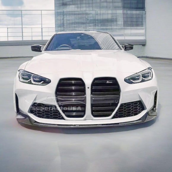 Premium real carbon fiber MP style front bumper lip for 2023 BMW G82 M4