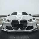 Real carbon fiber CS style front bumper lip for 2023 BMW G82 M4