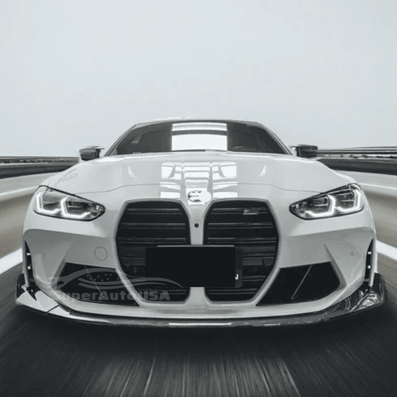 Real carbon fiber CS style front bumper lip for 2023 BMW G82 M4