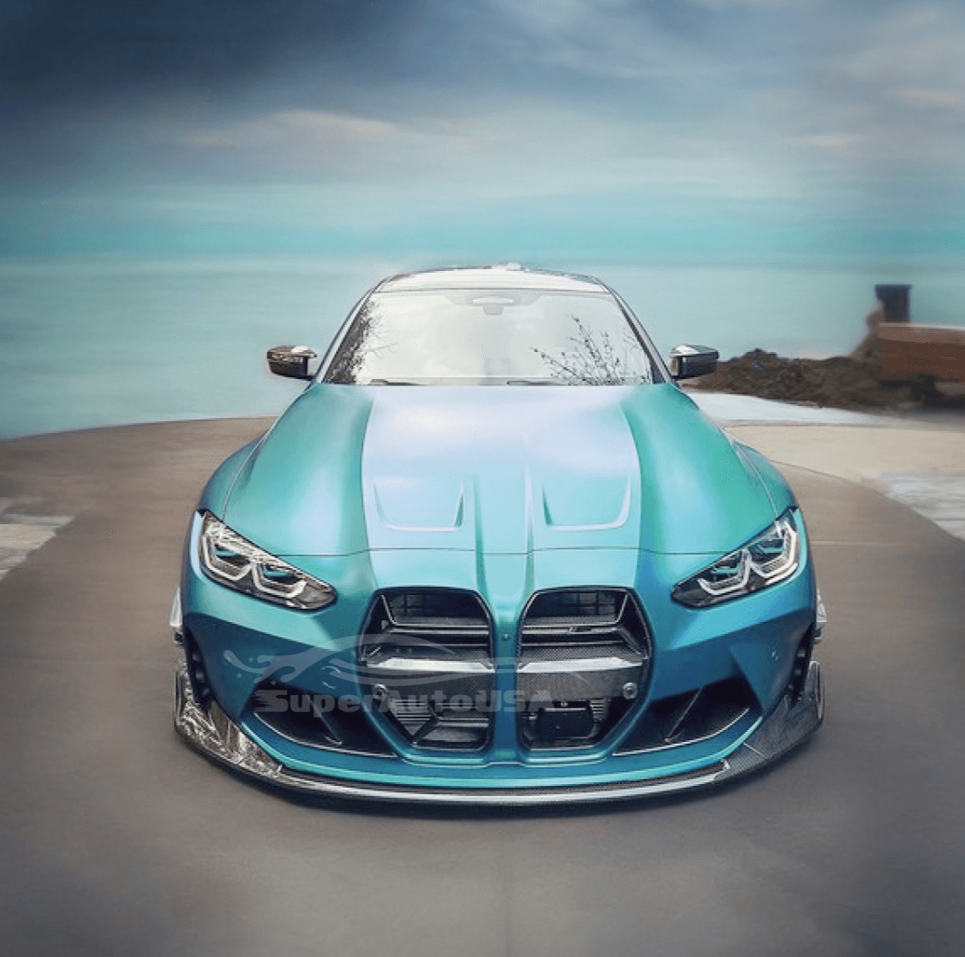 MP Style Carbon Fiber Front Bumper Lip Splitter For BMW G80 M3 G82 G83 M4 21-24
