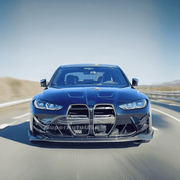 2021 BMW G80 M3 real carbon fiber CS style front bumper lip