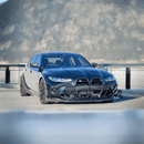 Premium real carbon fiber CS style front bumper lip for 2024 BMW G80 M3