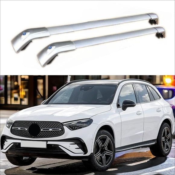 Fit 2016-2022 Mercedes Benz GLC Sliver Roof Rack Crossbar Luggage Carrier
