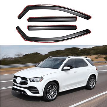 Se adapta a Mercedes-Benz GLE 2020-2024, viseras para ventanas con ventilación en el canal, protectores contra la lluvia, deflectores de sombra