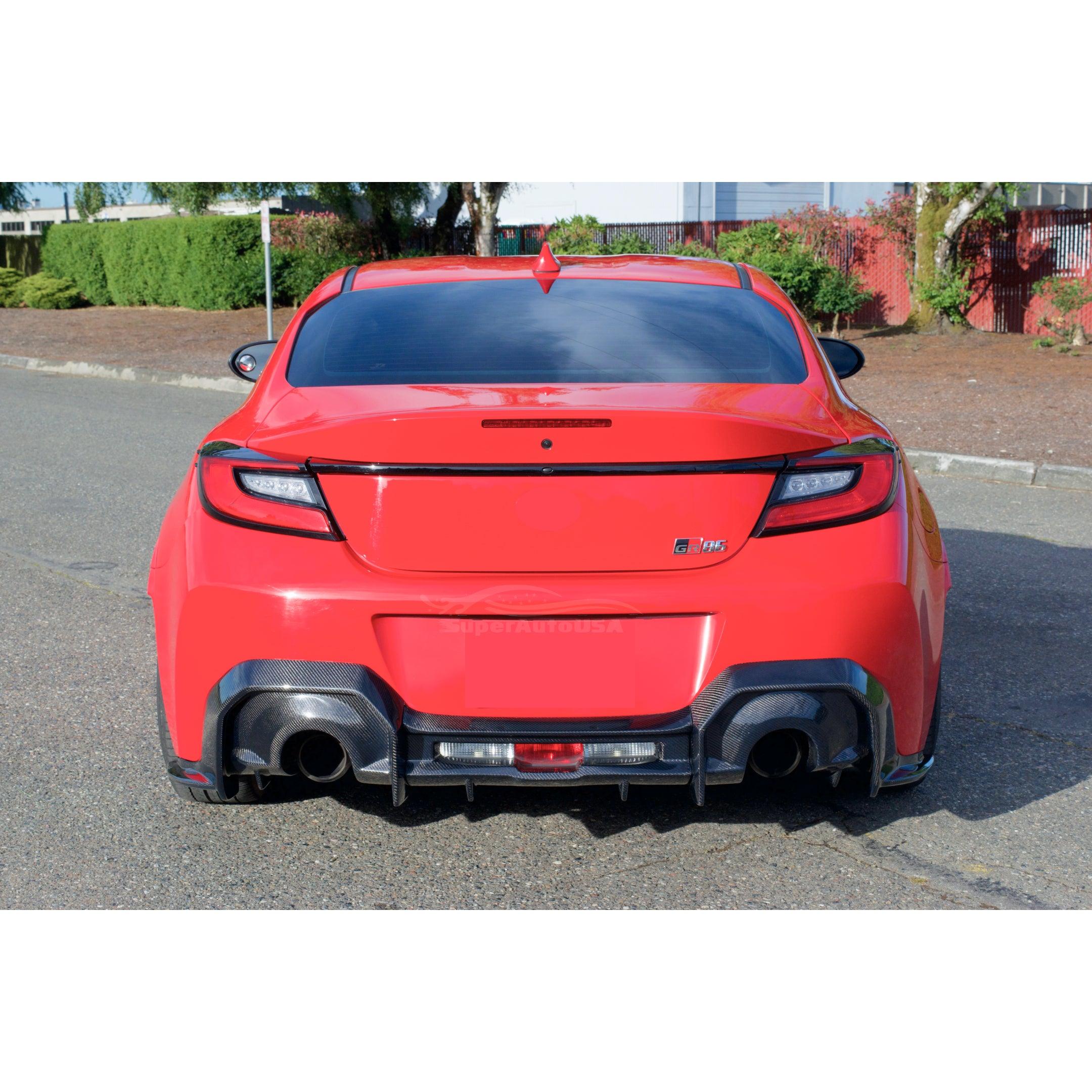 2024 BRZ Real Carbon Fiber JDM Style Car & Truck Body Kit Rear Diffuser