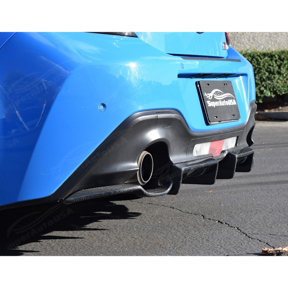 Fits 2022-2025 GR86 Real Carbon Fiber Rear Bumper Lower Diffuser Body ...