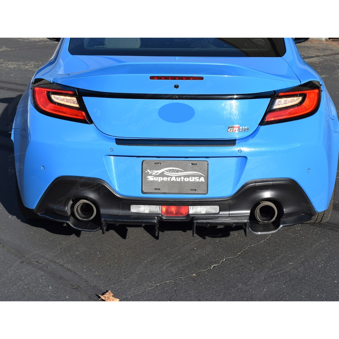 Fits 2022-2025 GR86 Real Carbon Fiber Rear Bumper Lower Diffuser Body Kit