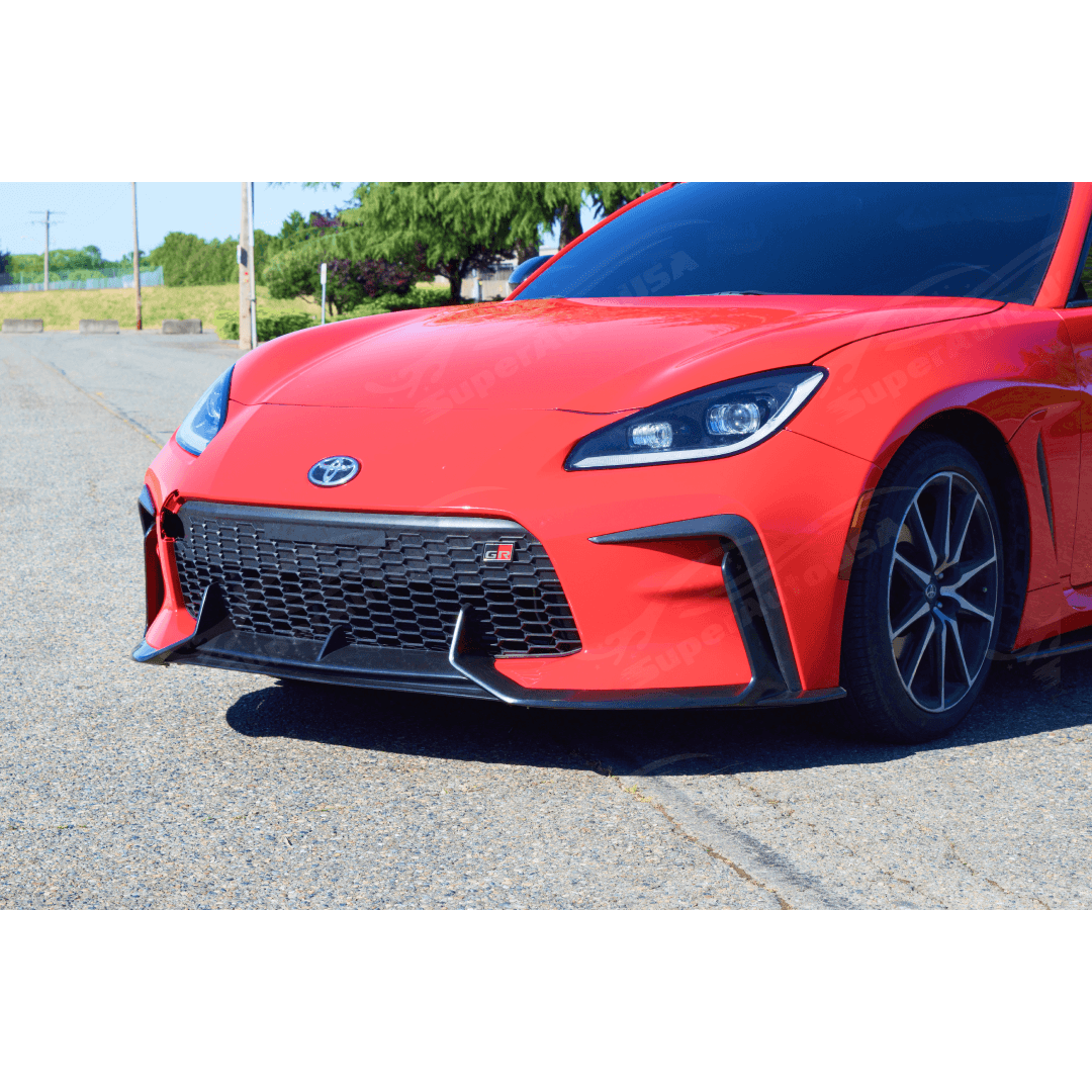 Fits 2022-2024 GR86 BRZ Black PU JDM Style 2 in 1 Body Kit (Front Lip, Rear Diffuser)