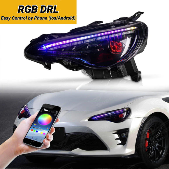 Se adapta al conjunto de faros delanteros LED Toyota 86/BRZ 2013-2020 2017-2020 