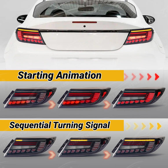 Fits Toyota GR86/ BRZ 2022-2024 Dragon Scales Tail Light Sequential Assembly