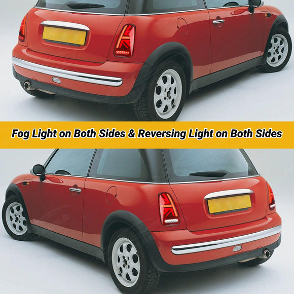 Fits 2001-2006 Mini Cooper R50 R53 LED Tail Light E-Mark Sequential Assembly