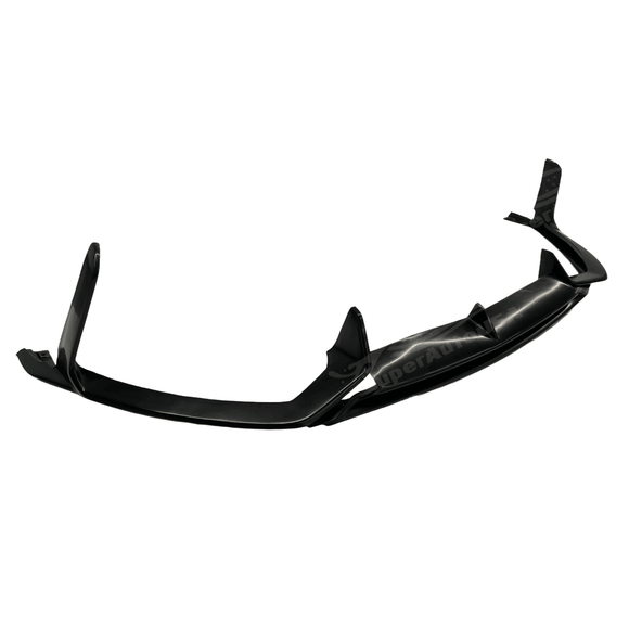 Close-up of the Black PU Front Spoiler installed on a Toyota GR86, providing an aggressive aesthetic for the 2022-2024 models