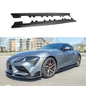 Se adapta a los faldones laterales de fibra de carbono Artisan Spirit del Toyota Supra A90 del año 2020 en adelante 