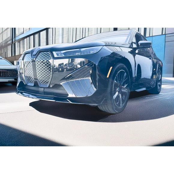 2023 BMW IX Gloss Black Front Spoiler Car