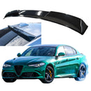 Fits Alfa Romeo Giulia 2017-2024 Gloss Black Rear Roof Window Visor Spoiler-1