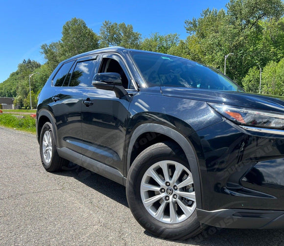 Se adapta a Toyota Grand Highlander 2024-2025, viseras para ventanas en canal, protectores contra la lluvia 