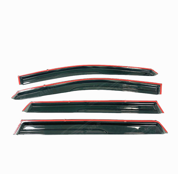 Durable Carbon Fiber Print Trim Window Shade Deflectors for Nissan Altima 2023 by SuperAutoUSA