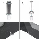 Gloss Black Rear Wickerbill Spoiler and Decklid Flap with Rear Trunk Wing Spoiler for 2018 Dodge Charger