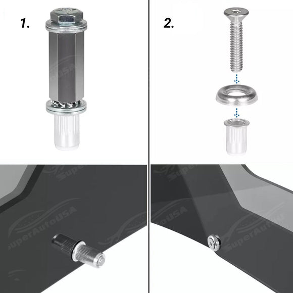 Gloss Black Rear Wickerbill Spoiler and Decklid Flap with Rear Trunk Wing Spoiler for 2018 Dodge Charger