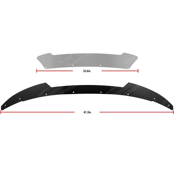 Gloss Black Rear Wickerbill Spoiler Add-on Decklid Flap and Rear Spoiler Wing for 2021 Dodge Charger