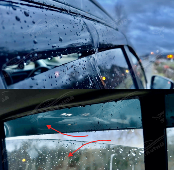 Lightweight Black Window Visor Deflectors for 2022 Toyota Camry by SuperAutoUSA
