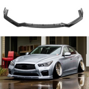 SuperAutoUSA Infiniti Q50 2019 gloss black lower bumper lip spoiler