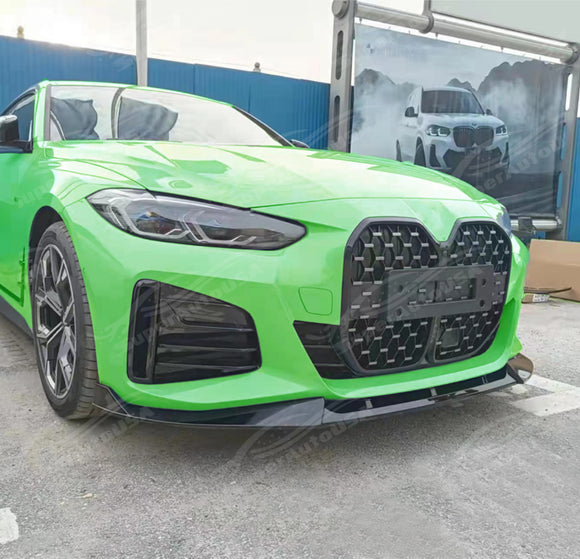 SuperAutoUSA lower front bumper lip 2024 BMW M440i G22 gloss black