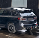 SuperAutoUSA rear roof spoiler for BMW X3 M Package trims 2022-2024.
