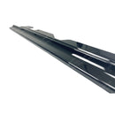 SuperAutoUSA gloss black side skirt splitter set for BMW 330i xDrive 2019-2025 trims.
