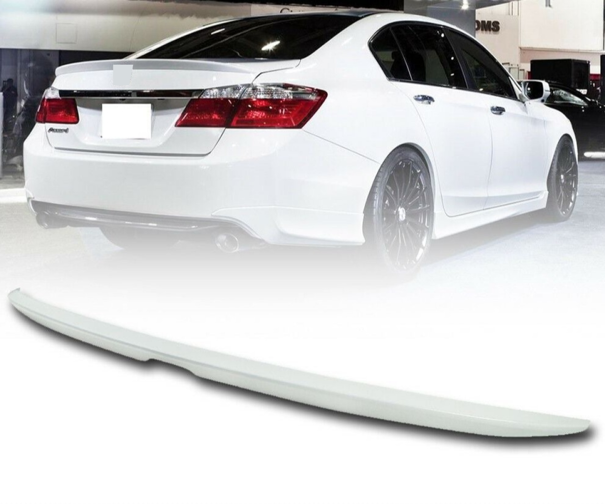 Fit 2013-2017 Honda Accord Rear Trunk Spoiler wing (White Orchid Pearl NH788P)