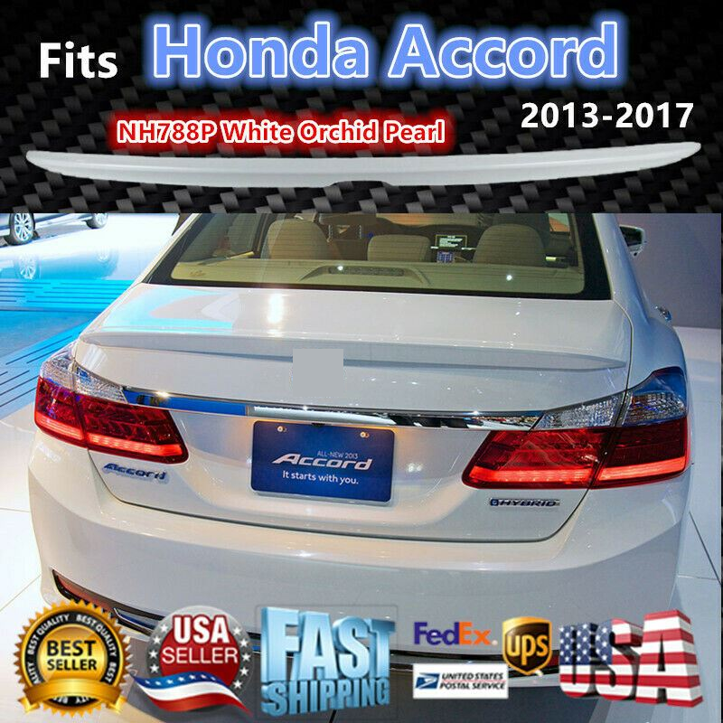 Alerón trasero para maletero Honda Accord 2013-2017 (perla de orquídea blanca NH788P)