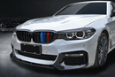 Fit 2017-2020 BMW G30 5 Series M Sport Front Bumper Lip Spoiler (Carbon Fiber Print)-2