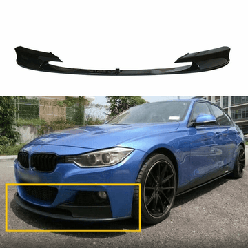 Se adapta al kit de carrocería de parachoques delantero estilo M BMW F30 3 Series 2012-2018, 2 piezas, color negro brillante 