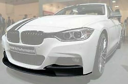 Fits 2012-2018 BMW F30 3 Series M Style Front Bumper Lip Body Kit (Gloss Black, 2pcs)