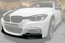 Fits 2012-2018 BMW F30 3 Series M Style Front Bumper Lip Body Kit Gloss Black 2pcs-3