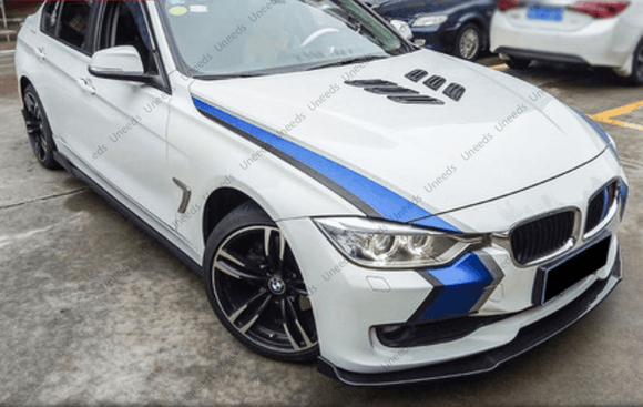 Fits 2013-2018 BMW F30 F31 3-SERIES Sedan Base Front Bumper Lip (Gloss Black)