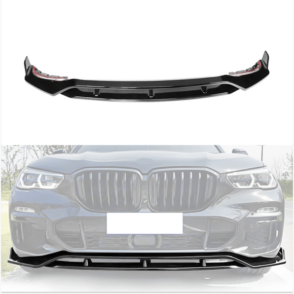 Fits 2019-2025 BMW G05 X5 with M Sport Front Splitter Lip Spoiler