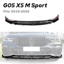 Fits 2019-2025 BMW G05 X5 with M Sport Front Splitter Lip Spoiler-2